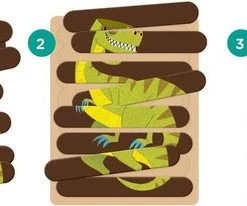 Mudpuppy - Puzzelsticks Mighty Dinosaurs -Exporteren puzzels winkel 550x206