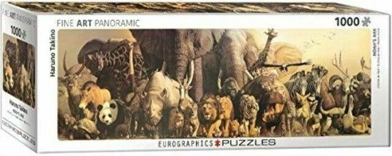 Eurographics Noah's Ark - Haruo Takino Panorama Puzzel 1000 Stukjes 1 Eurographics Noah's Ark - Haruo Takino Panorama Puzzel 1000 Stukjes