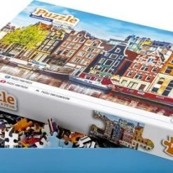 Grafix Puzzel 1000 Stukjes Volwassenen | Thema Grachtenpanden Van Amsterdam | Afmeting 50 X 70 CM | Legpuzzel -Exporteren puzzels winkel 550x280
