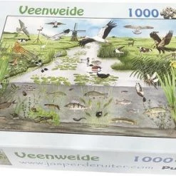 Tringa Paintings Jasper De Ruiter Veenweide Landschap Puzzel - 1000 Stukjes