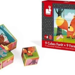 Janod Kubkid - Bosdieren 13 Janod Kubkid - Bosdieren -Exporteren puzzels winkel 550x303