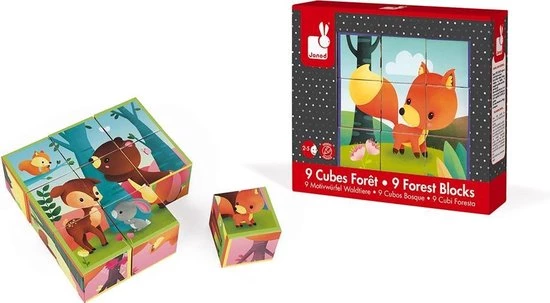 Janod Kubkid - Bosdieren 4 Janod Kubkid - Bosdieren - Afbeelding 4