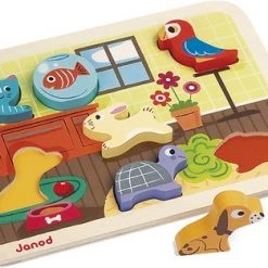 Janod Chunky Puzzel Huisdieren -Exporteren puzzels winkel 550x313