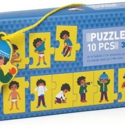 Djeco Educatieve Puzzel Aankleden - 10 Stukjes
