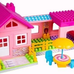 Dede - Huis Bouwblokken Speelgoed -36 Stuks - 18+ Maanden- BPA Vrij