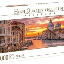 Clementoni Puzzels Voor Volwassenen - The Grand Canal - Venice, Panorama Puzzel 1000 Stukjes, 14-99 Jaar - 39426