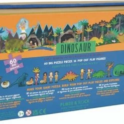 Floss & Rock Vloerpuzzel 60 St., Dino - 138 X 27 Cm -Exporteren puzzels winkel 550x347