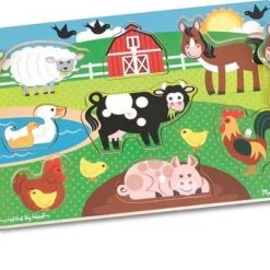 Melissa & Doug Houten Knopjes Puzzel Boerderij (8-delig) 8 Melissa & Doug Houten Knopjes Puzzel Boerderij (8-delig) -Exporteren puzzels winkel 550x348
