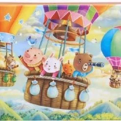 Merkloos Kinderpuzzel Luchtballon - 60 Stukjes - 22.5x14 Cm - Schoencadeautje Sinterklaas