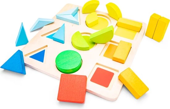 New Classic Toys Houten Geometrische Vormenpuzzel 2 New Classic Toys Houten Geometrische Vormenpuzzel - Afbeelding 2