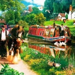 House Of Puzzles Tow Path Puzzel 1000 Stukjes -Exporteren puzzels winkel 550x357 1