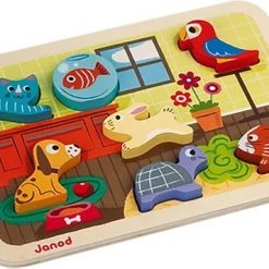 Janod Chunky Puzzel Huisdieren -Exporteren puzzels winkel 550x357 2