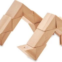 Merkloos Houten Puzzel Met Opbergzakje - Blokpuzzel - Behendigheiddspel - Speelgoed - Hout - Beige - 24 Puzzelstukjes - Schoencadeautjes Sinterklaas -Exporteren puzzels winkel 550x357 3
