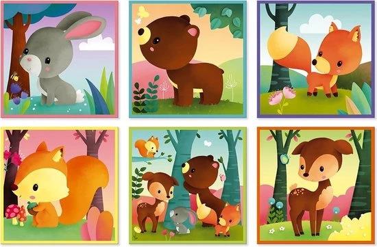 Janod Kubkid - Bosdieren 3 Janod Kubkid - Bosdieren - Afbeelding 3