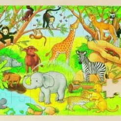 Goki Legpuzzel Afrika Junior Hout 48 Stukjes