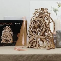 You-home.nl Houten 3D Puzzel Voor Volwassenen | Slingerklok | Pendulum Clock | Mechanisch | Educatief | Vrije Tijd | Robotime | Model Bouwpakket -Exporteren puzzels winkel 550x363 3