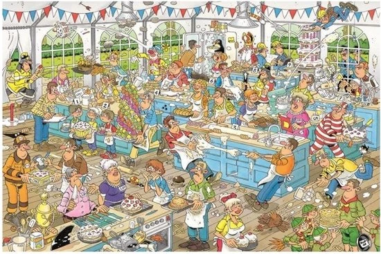 Jumbo Jan Van Haasteren Puzzelbundel - 2 Stuks - Taarten Toernooi 1500 Stukjes & Highland Games 1500 Stukjes 4 Jumbo Jan Van Haasteren Puzzelbundel - 2 Stuks - Taarten Toernooi 1500 Stukjes & Highland Games 1500 Stukjes - Afbeelding 4