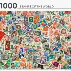 Rebo Legpuzzel - 1000 St - Stamps Of The World - Premium Quality -Exporteren puzzels winkel 550x371 5