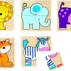 Goki Memory En Puzzel: Wilde Dieren 20-delig