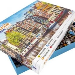 Grafix Puzzel 1000 Stukjes Volwassenen | Thema Grachtenpanden Van Amsterdam | Afmeting 50 X 70 CM | Legpuzzel -Exporteren puzzels winkel 550x380 16
