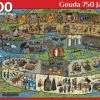Puzzelman Puzzel Gouda 750 Jaar - Door Thijs Jansen