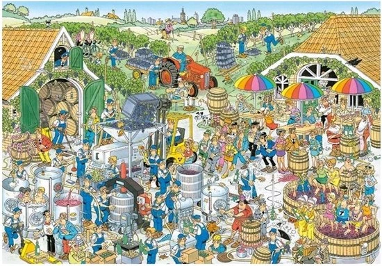 Jumbo Jan Van Haasteren - De Wijnmakerij 3000 Stukjes & Speelgoedwinkel 1000 Stukjes & Drogisterij 1000 4 Jumbo Jan Van Haasteren - De Wijnmakerij 3000 Stukjes & Speelgoedwinkel 1000 Stukjes & Drogisterij 1000 - Afbeelding 4