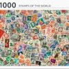 Rebo Legpuzzel - 1000 St - Stamps Of The World - Premium Quality