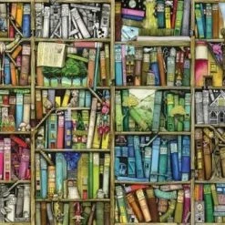 Bookshelf - Colin Thompson - Wentworth Wooden Puzzles - 40 Stuks - 125x87mm