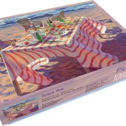 Bekking & Blitz - Puzzel - 1.000 Stukjes - Kunst - Badend In De Zon - Zomer - Strand - Gedekte Tafel - Juane Xue