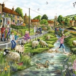 Falcon Puzzel Village Life - Legpuzzel - 2 X 1000 Stukjes -Exporteren puzzels winkel 550x388 1