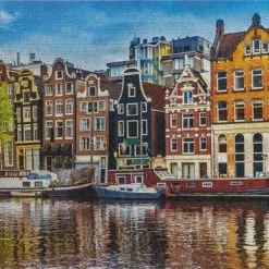 Grafix Puzzel 1000 Stukjes Volwassenen | Thema Grachtenpanden Van Amsterdam | Afmeting 50 X 70 CM | Legpuzzel -Exporteren puzzels winkel 550x388 12