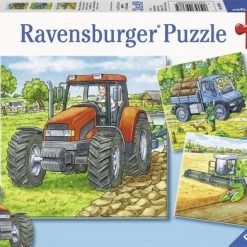 Ravensburger Puzzel Grote Landbouwmachines - 3x49 Stukjes - Kinderpuzzel