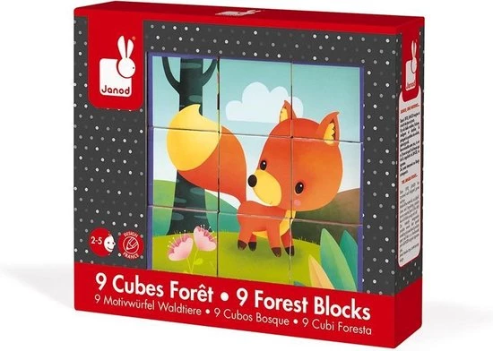 Janod Kubkid - Bosdieren 5 Janod Kubkid - Bosdieren - Afbeelding 5