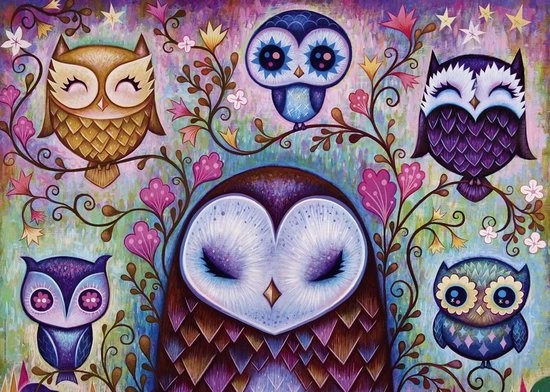 Heye Great Big Owl Legpuzzel 1000 Stuk(s) Kunst 2 Heye Great Big Owl Legpuzzel 1000 Stuk(s) Kunst - Afbeelding 2