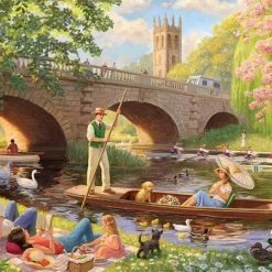 Jumbo Falcon Puzzel Boating On The River - Legpuzzel - 1000 Stukjes -Exporteren puzzels winkel 550x392 50