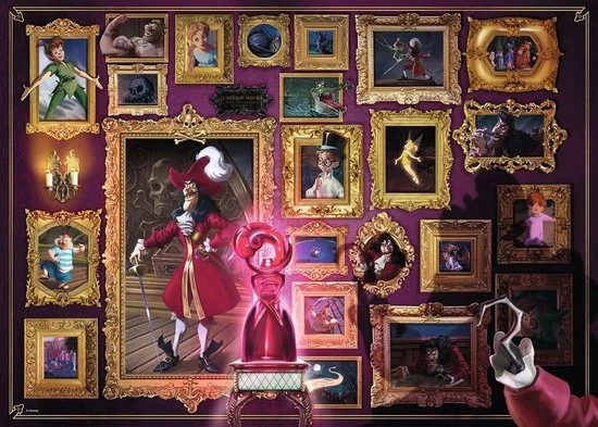 Ravensburger Puzzel Disney Villainous: Captain Hook - Legpuzzel - 1000 Stukjes 12 Ravensburger Puzzel Disney Villainous: Captain Hook - Legpuzzel - 1000 Stukjes - Afbeelding 12