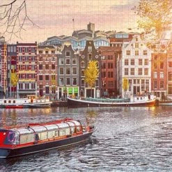 Grafix Puzzel 1000 Stukjes Volwassenen | Thema Amsterdam, Kanalen | Afmeting 50 X 70 CM | Legpuzzel -Exporteren puzzels winkel 550x393 8