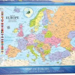 Eurographics Puzzel Map Of Europe - 1000 Stukjes