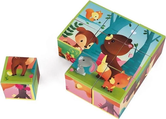 Janod Kubkid - Bosdieren 2 Janod Kubkid - Bosdieren - Afbeelding 2