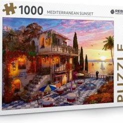 Rebo Productions Rebo Legpuzzel 1000 Stukjes - Mediterranean Sunset