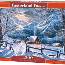 Castorland Puzzel Snowy Morning 68 Cm Karton 1500 Stukjes