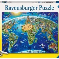Ravensburger Puzzel De Wereld In Symbolen - Legpuzzel - 200XXL Stukjes -Exporteren puzzels winkel 550x397 7