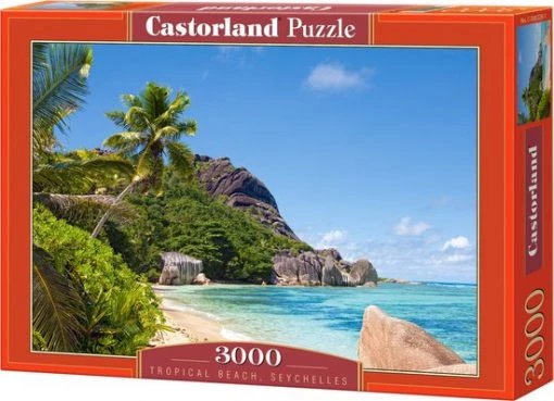 Castorland Tropical Beach, Seychelles - Legpuzzel - 3000 Stukjes -Exporteren puzzels winkel 550x398 20