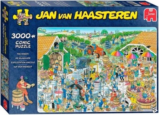 Jumbo Jan Van Haasteren - De Wijnmakerij 3000 Stukjes & Speelgoedwinkel 1000 Stukjes & Drogisterij 1000 2 Jumbo Jan Van Haasteren - De Wijnmakerij 3000 Stukjes & Speelgoedwinkel 1000 Stukjes & Drogisterij 1000 - Afbeelding 2