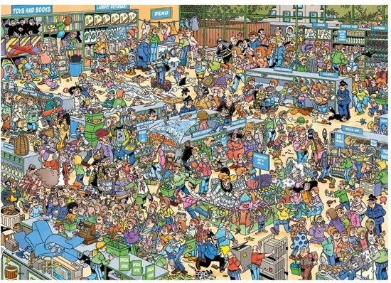 Jumbo Jan Van Haasteren - De Wijnmakerij 3000 Stukjes & Speelgoedwinkel 1000 Stukjes & Drogisterij 1000 11 Jumbo Jan Van Haasteren - De Wijnmakerij 3000 Stukjes & Speelgoedwinkel 1000 Stukjes & Drogisterij 1000 - Afbeelding 11