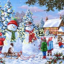 House Of Puzzles Glow In The Snow