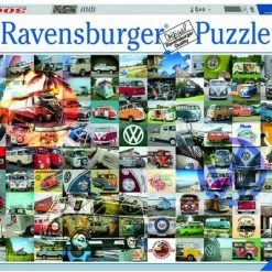 Ravensburger Puzzel 99 VW Bulli Moments - Legpuzzel - 3000 Stukjes -Exporteren puzzels winkel 550x399 3