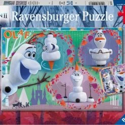 Ravensburger Puzzel Disney Frozen Iedereen Houdt Van Olaf - 2x12 Stukjes - Kinderpuzzel