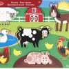 Melissa & Doug Houten Knopjes Puzzel Boerderij (8-delig)