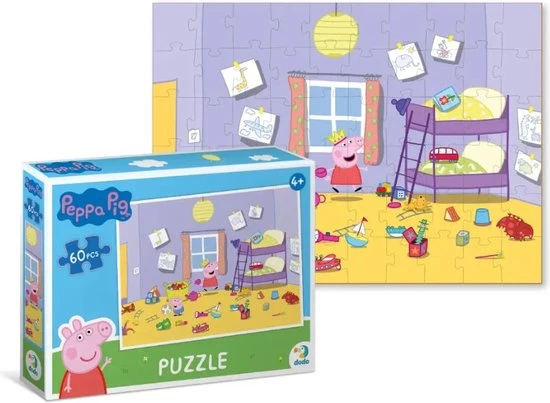 Dodo Toys PROMOTIEPAKKET - 2 X Peppa Pig Puzzel - 60 Stukjes - 23x32 Cm - Peppa Pig Speelgoed 4+ - Kinderpuzzel 4 Jaar 3 Dodo Toys PROMOTIEPAKKET - 2 X Peppa Pig Puzzel - 60 Stukjes - 23x32 Cm - Peppa Pig Speelgoed 4+ - Kinderpuzzel 4 Jaar - Afbeelding 3